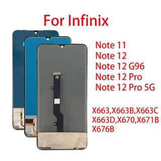 Tela Frontal Display LCD Infinix Note 11 12 G96 12 Pro 5G LCD Touch Completo Compatível X663 X670 X671B X676B