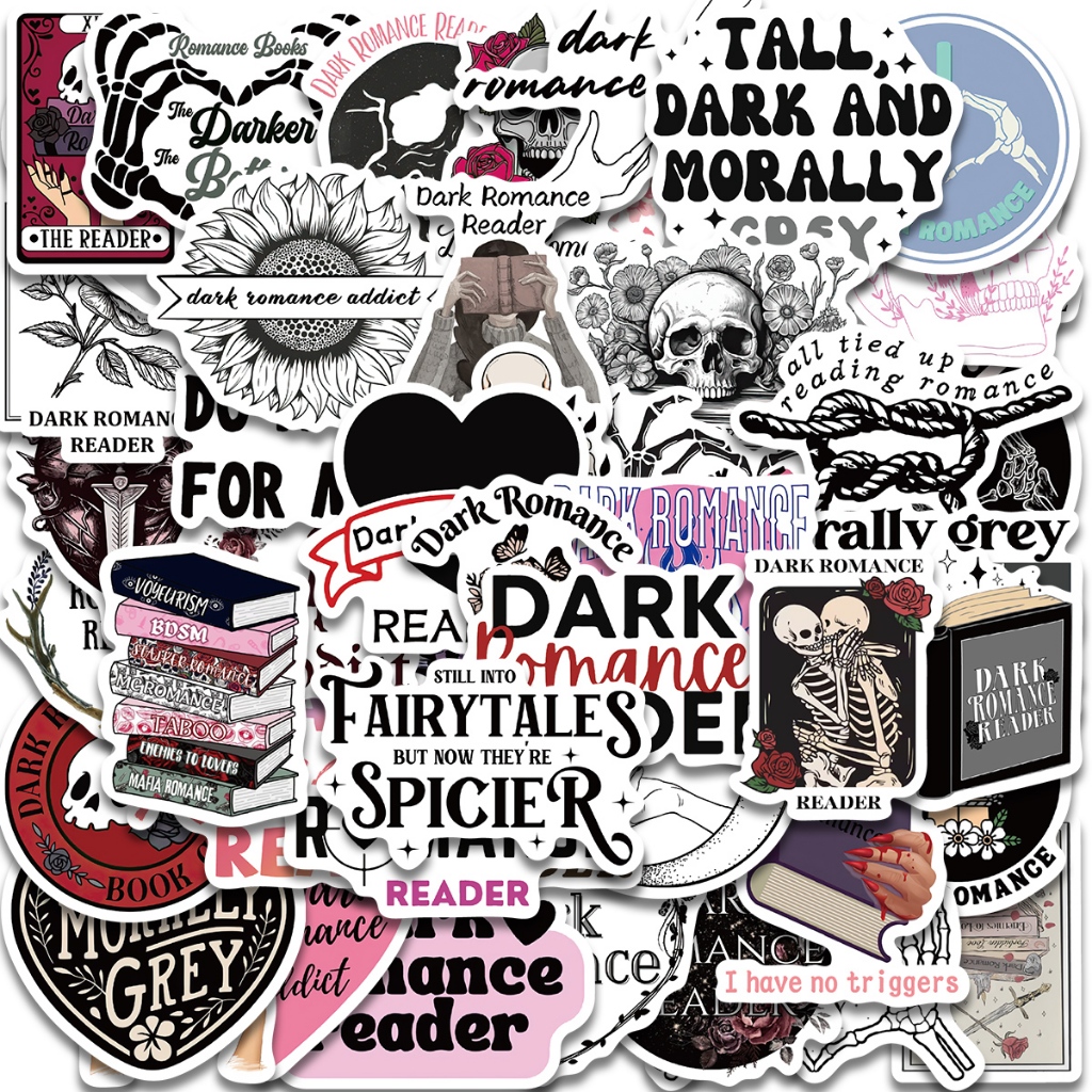 50 Unid . Adesivos Do Leitor Romano Escuro Graffiti Cartoon Skateboard À Prova D'água Bagagem Esporte De Bricolagem Para Carros De Passeio Decalque Kids em Oferta na Shopee