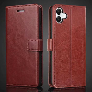 Para Samsung Galaxy A05 SM-A055F A055M Premium A055M Carteira De Couro Com Porta-Cartões Capa Auto-Portante À Prova De Choque