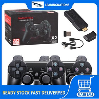 GD10 Bastão De Vídeo Game Stick 4K Console 2.4G Controlador Duplo Sem Fio 40000 Jogos 128GB Retro Para PS1/GBA Boy Gift