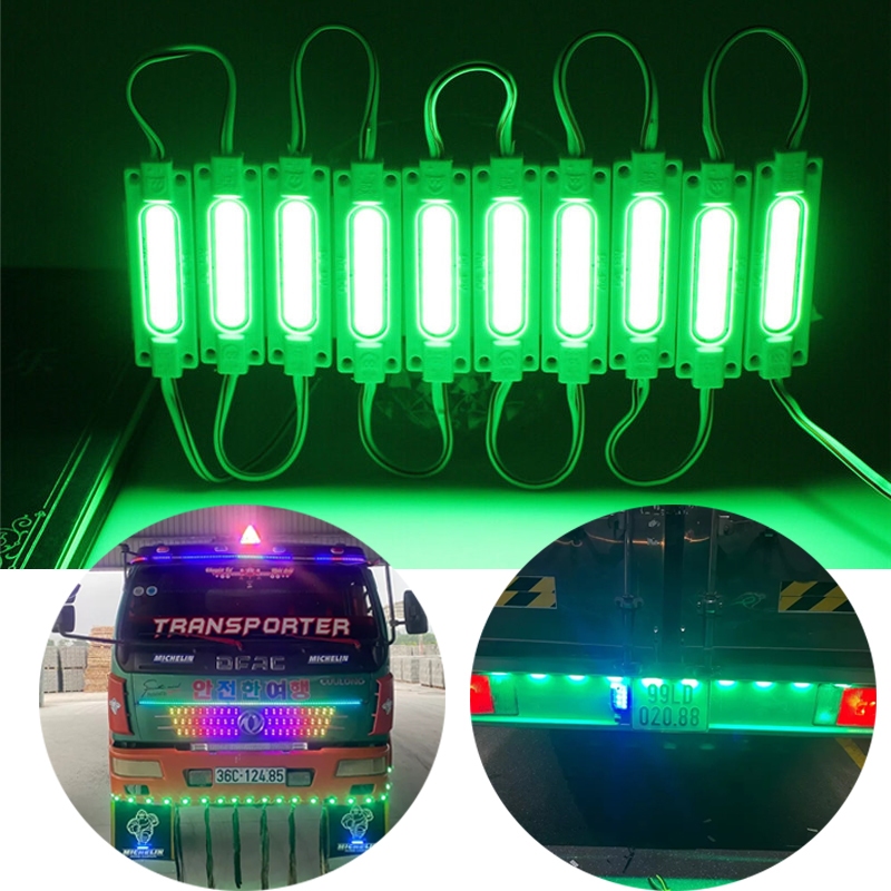 5/10/20 Unidades Módulos COB De Luz LED DC12V Ou DC24V Marcador Lateral Lâmpada De Advertência Super Brilhante (9 Cores 