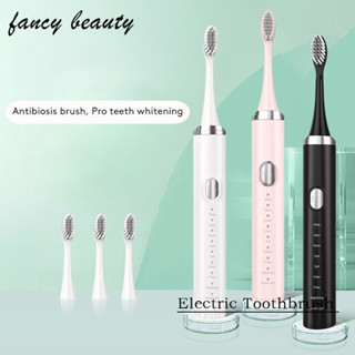 Escova Elétrica Sonic Para Adultos-Limpeza Oral Profunda E Branqueamento Dentário-Carregamento USB IPX7 À Prova D