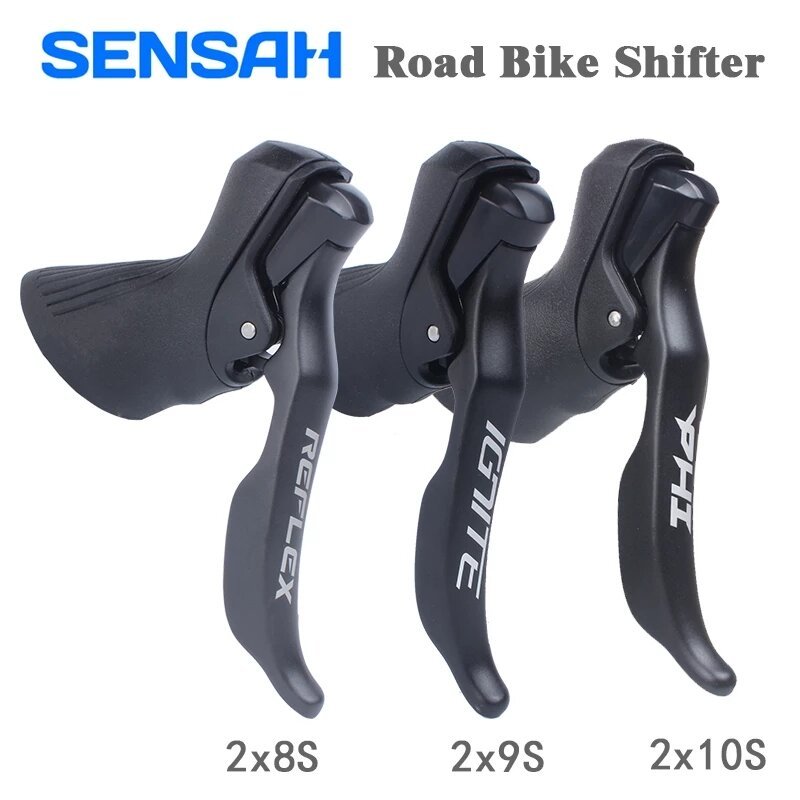 SENSAH Ignição Bicicleta De Estrada Shifters 2x7 2x8 2x9 Velocidade Alavanca Do Freio Desviador Da Para Shimano Sora Tia em Oferta na Shopee