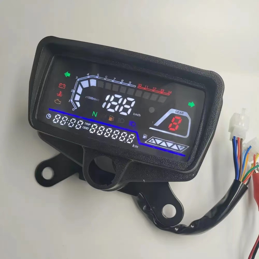 Para TMX125 Honda CG125 Rusi Tc 125 150 Skygo 125 Motocicleta Medidor Digital De Velocidade Assy Odômetro