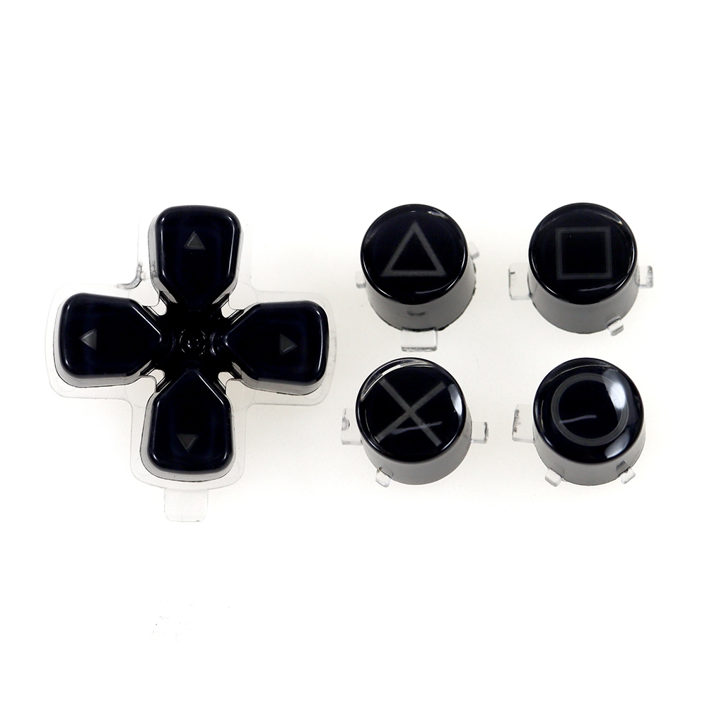 1 Conjunto De Botões De Cristal De Plástico ABXY D Pad Driection Key Kit Para A Função De Direção PS5 Chave O Controlador Playstation 5