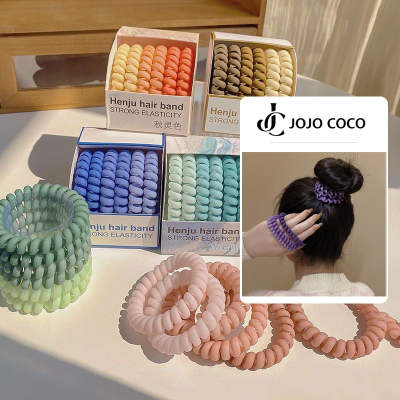 JOJO COCO Novo 6 Caixa Gradiente Moda Elástico Feminino Rabo De Cavalo Headwear