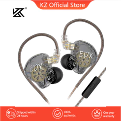 Fones De Ouvido KZ EDX Lite HIFI Estéreo Baixo Música Earbuds In Ear Monitor Stage Live Para Jogos Esportivos EDXPRO EDA ZVX