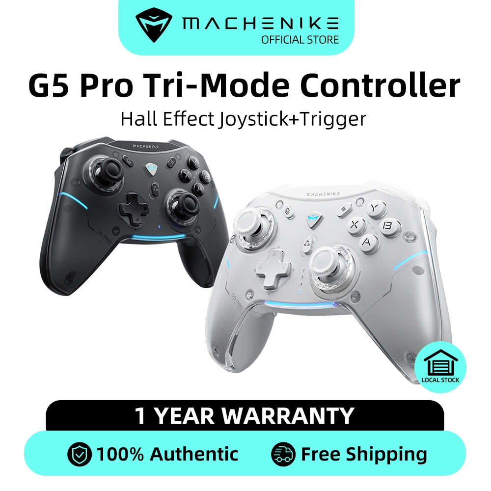 Controle de gamepad sem fio Machenike G5 Pro, gatilho linear Hall, botões mecânicos, giroscópio de 6 eixos - Gaming & Consoles