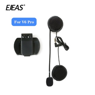 EJEAS V6 Pro Capacete Intercomunicador Clip 3.5mm Microfone Fone De Ouvido Alto-Falante Para Vnetphone V6 Bluetooth Motocicleta em Oferta na Shopee