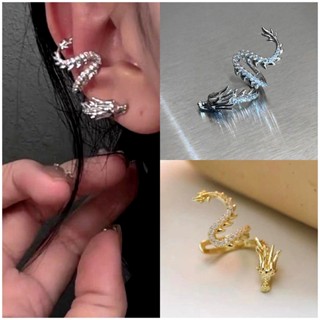 Cobre Dragão Doce E Frio Com Clipes De Orelha De Zircônia Brincos Personalizados Sem Piercing