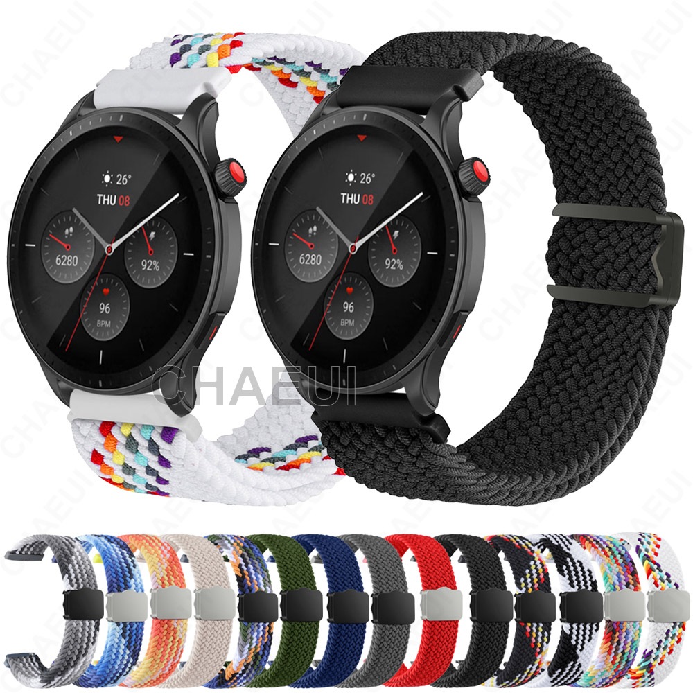 Acessórios De Pulseira Respirável De Nylon Tecido Para Huami Amazfit GTR 4 3 Pro 2 / Balance 2 3 Ultra / Cheetah Pro