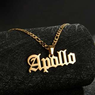【 Name Personalizado Necklace 】 Personalized Nome Colar De Aço Inoxidável Pingente Destacável De Corrente em Oferta na Shopee