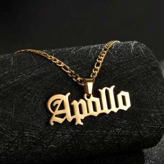 【 Name Personalizado Necklace 】 Personalized Nome Colar De Aço Inoxidável Pingente Destacável De Corrente