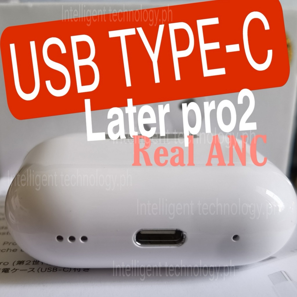 TYPE-C pro 2 ANC À Prova De Gen Renomear Fones De Ouvido Bluetooth Sem Fio GPS TWS Redução De Ruído Fone Com Microfone v