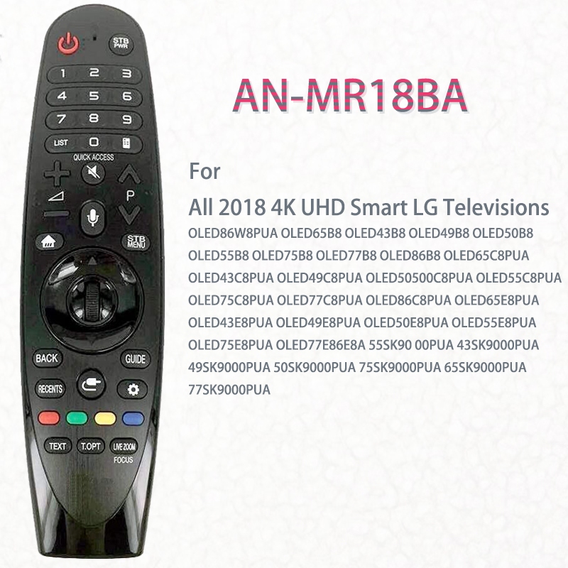 Novo Controle Remoto Infravermelho De Substituição AN-MR18BA Para 2018 4K UHD Smart LG TV W8 Series (Sem Busca De Voz)