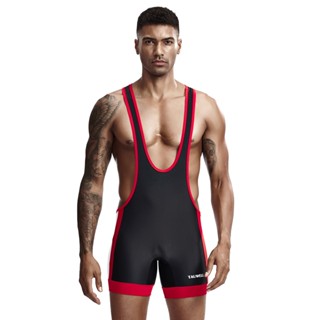 Camiseta Camisetas Íntimas Masculinas Wrestling Singlet Fitness Esportes Ginásio Fatos De Ginástica Banho Sem Costura Fato De Uma Peça MM479