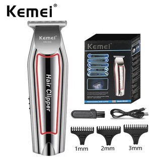 Aparador De Cabelo Profissional Kemei Barba Elétrico Para Homens Máquina De Corte Kit KM-032 em Oferta na Shopee