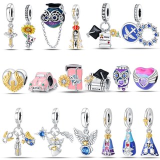 Pingente Original Livro de Chapéu de Doutor Beaded s925 Sterling Silver Exquisite Jewelry DIY Gift