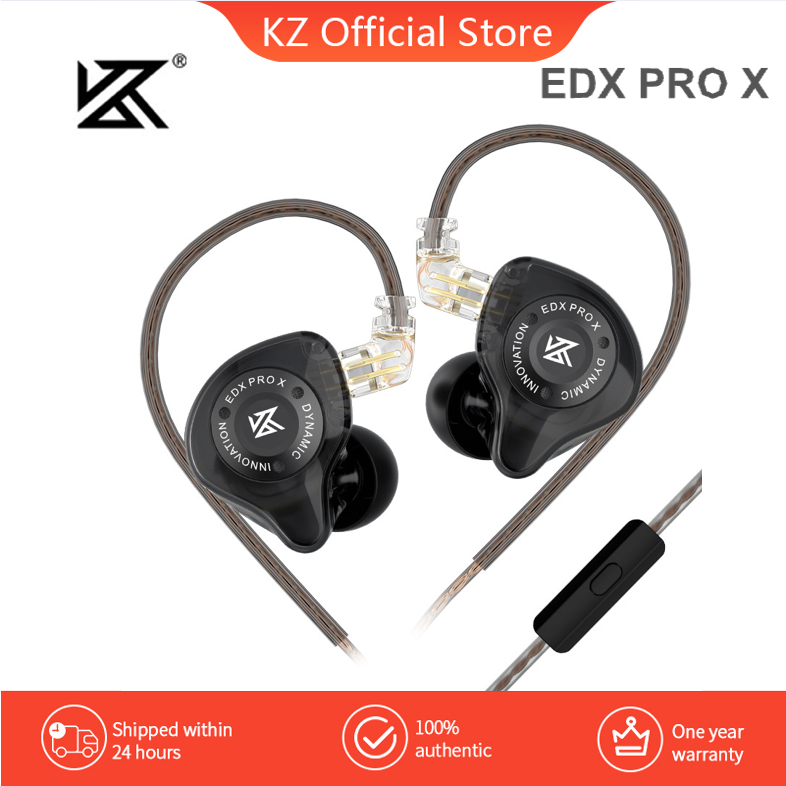KZ edx pro X Fones De Ouvido Dinâmicos Ultra Lineares Hi-Fi Bass Mic Control Game Earbuds Atualizado hifi De Alta Resolução