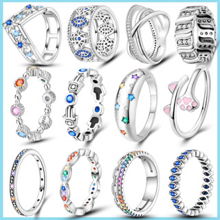 100 % 925 Sterling Silver Engagement Rings For Women Half Chain Rainbow Românticos Jóias Do Dia Dos Namorados