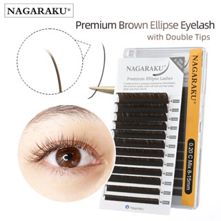 NAGARAKU Pontas Planas Divididas Extensão De Elipse Marrom Carvão Vegetal Natural Suave Suprimentos Luz Cinza