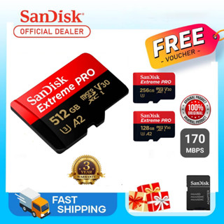 Cartão De Memória SanDisk 1TB/512GB/256GB/128GB/64GB/32GB Micro sd Ultra Adaptador Gratuito