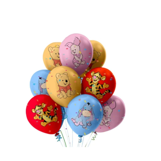 10pcs 12 Polegadas Winnie the Pooh Latex Balloon Party Suprimentos Balões De Festa De Aniversário Para Bebês Ducha Decoração em Oferta na Shopee