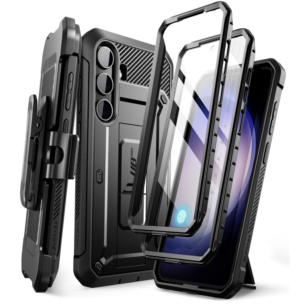 SUPCASE UB Pro Series Para Samsung Galaxy S24 Case 6.2 Polegadas 2024 Corpo Inteiro Camada Dupla Robusto Cinto Clip Com