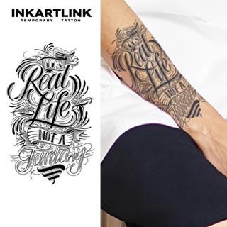 Adesivos Temporários Cursivos Para Tatuagem , Mágica De Longa Duração À Prova D