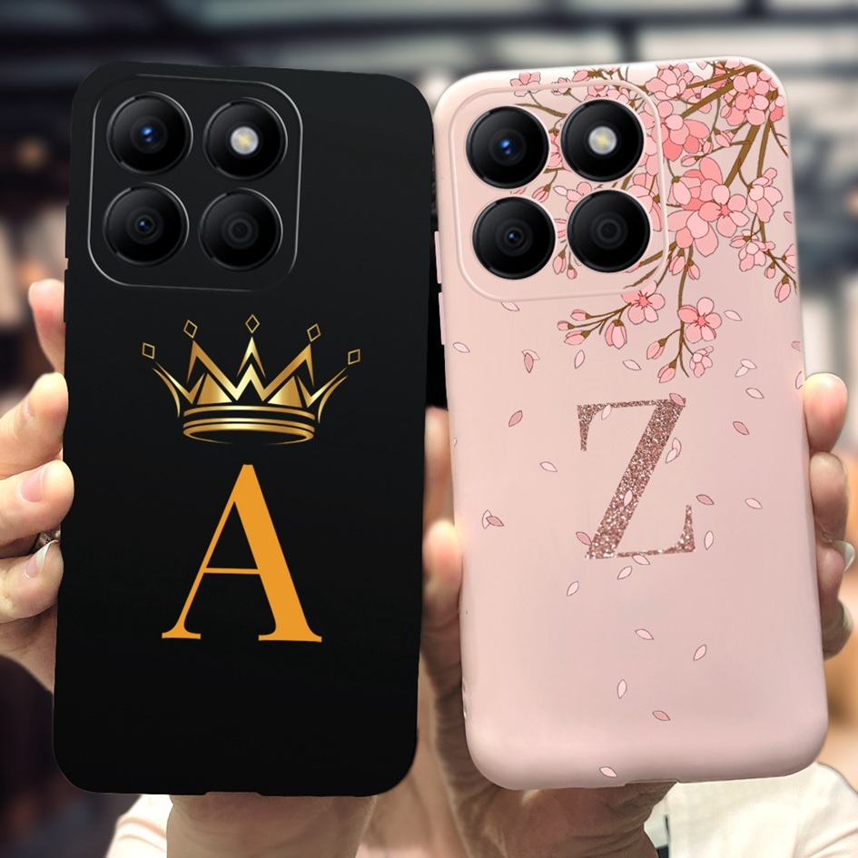 Para Honor X8B Caixa LLY-LX1 LX2 LX3 Capa Do Telefone Cartas Da Coroa Bonitas De Silicone Macia HonorX8b X 8B 4G em Oferta na Shopee