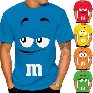 Divertido 3D Estampado M Chocolate & Camiseta Infantil , casual De Manga Curta universal Masculina , top Elegante 2023 Novo