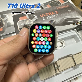 2023 Novo Smartwatch Relógio Inteligente T10 Ultra 2 Big Smart Watch 49mm 2.19 Polegadas IWO Série 8 Bluetooth Chamada Real De Alça De Parafuso Fechadura Esportiva Homens Mulheres