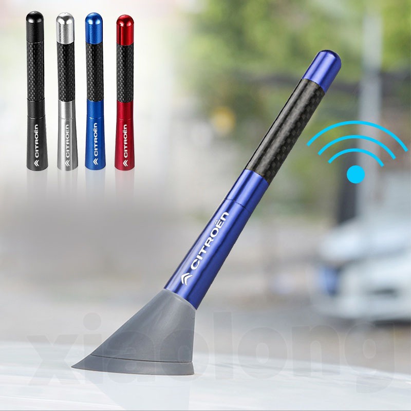 [Promo] Para Citroen 1 Pcs Universal Antena De Carro Antena Para Carro De Fibra De Carbono Telhado Para Sinal Melhorado