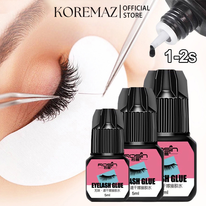 Cola Para Cílios KOREMAZ 5ml De Secagem Rápida Permanente Até 45 Dias em Oferta na Shopee