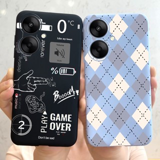 Xiaomi Poco M6 M6 Pro 5G Capa De Silicone Macio Matte Novo design 2023 Padrão Para PocoM6 M 6PRO