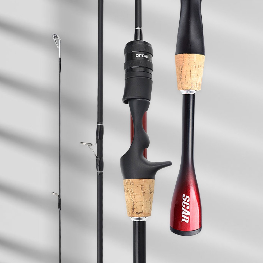 [Vara De Pesca Ultra-Leve De Fibra De Carbono Sólida 1,53/1,65/1,8m Isca Giratória em Oferta na Shopee