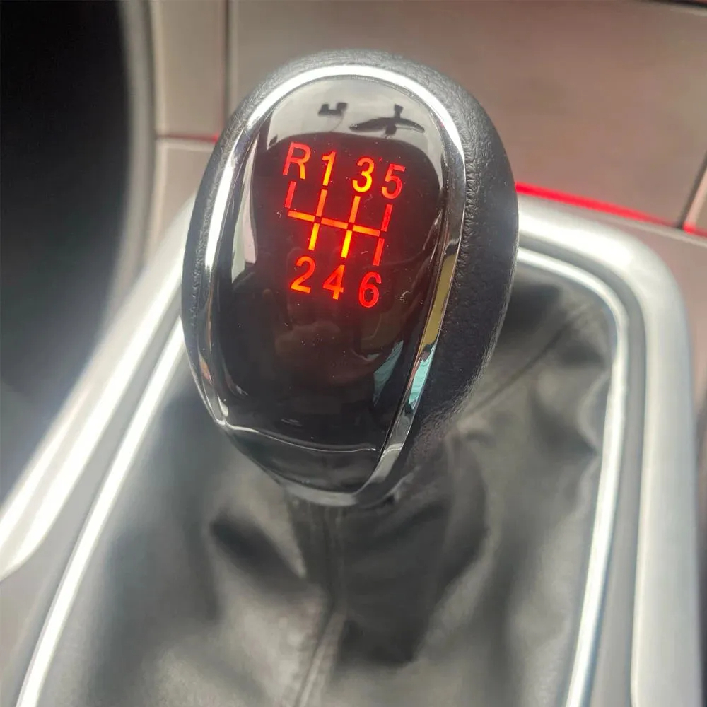 Manopla da alavanca de mudança de carro LED Manual 5/6 velocidades cabeça alavanca peças de reposição adequadas para cam