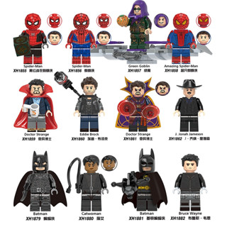 Blocos de Montar Super Herói Série Homem Aranha Batman Doutor Estranho Coleção Doll Toy Gift Brinquedos Educativos Infantis