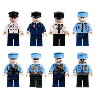 Compatível Com Pequenos Brinquedos De Montagem De Partículas , Figuras , Bombeiros Da Polícia Cidade , Presentes De Quebra-Cabeças Masculinos E Femininos