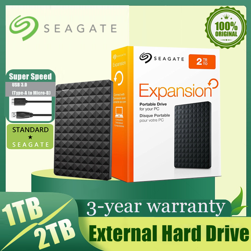 Seagate 2TB Disco Rígido Hd Externo Usb3.0 1TB