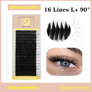 Qbeautylashes Pestanas Clássicas Individuais L + 90 ° 0,07 volume Russo De Extensão De Para Cílios Originais