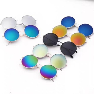 Óculos De Sol Rêtro Redondo Feminino Masculino Vintage Preto uv400