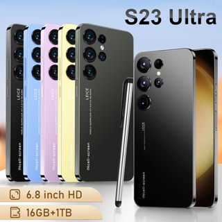 Novo Samsung S23 Super Smartphone 6.8 Polegadas Tela Cheia 4G 5G Celular 16TB + 1TB 6800mAh Versão Nova 2024 Hot Ultra Po