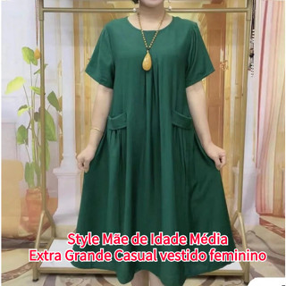 Summer New Style Mãe de Idade Média mais Gordura Extra Grande Moda Casual Tudo em Combinação - Dupla Face Pura Reduzindo a Idade