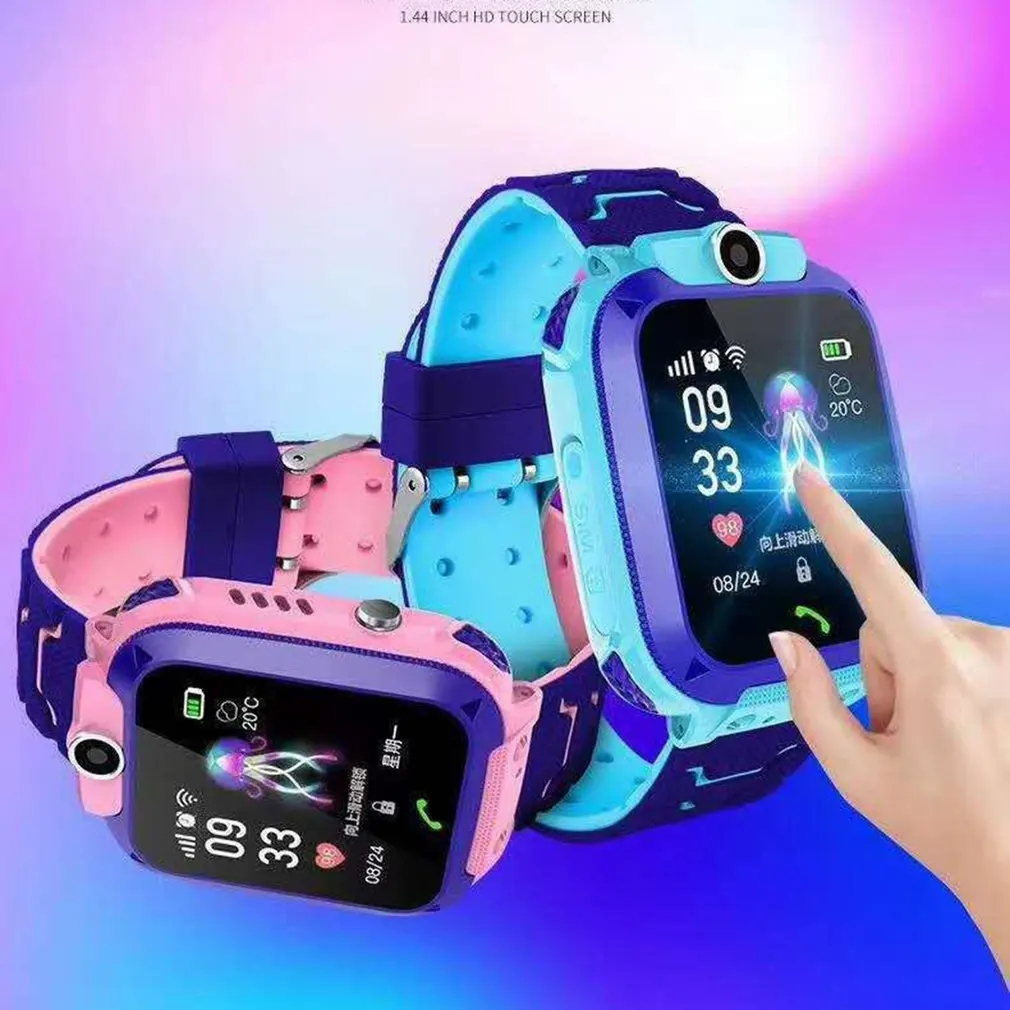 Relógio Inteligente Para Crianças Q12 Relógios Inteligentes Meninos Meninas Smartwatch GPS Tracker De Pulso Câmera Celular Melhor Presente