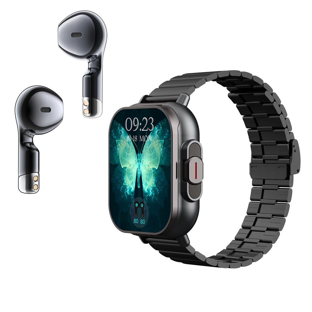 TWS 2em 1 Smartwatch D8 Sports Watch Bluetooth Headset Call watch Homens Mulheres Relógio de Pulso Com Earbud