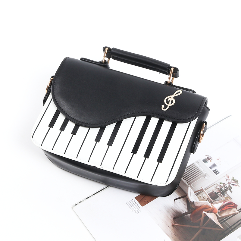 Bolsa Feminina Pequena Quadrada Com Estampa De Piano em Oferta na Shopee