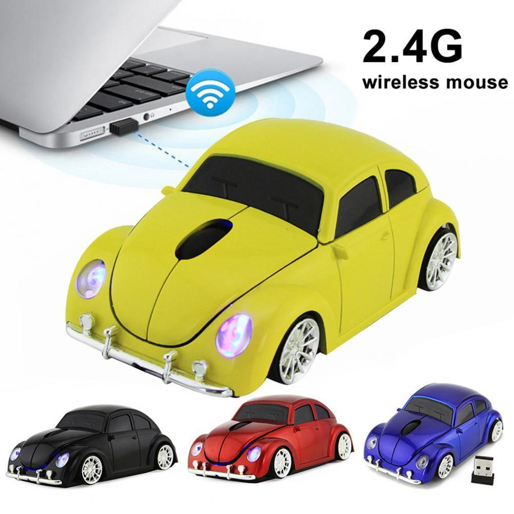 Rato Óptico Ergonômico Para Jogos De Carros Com Receptor Usb 2.4Ghz Sem Fio 3D Suporte A Mouse Gamer Computador Portátil PC Notebook