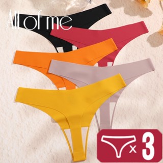 Allofme 3Pcs/Kit Tangas De Renda Para Mulheres Lingerie Sexy De Fio Dental De Calcinha Feminina T-Back