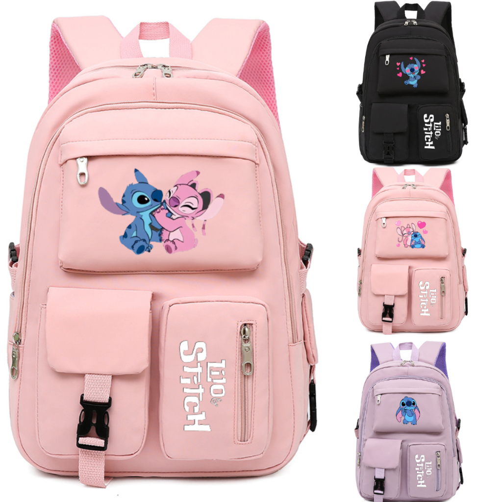 Mochila STITCH Interstellar Baby Casual Oxford Cloth School Alunos do Ensino Fundamental M...